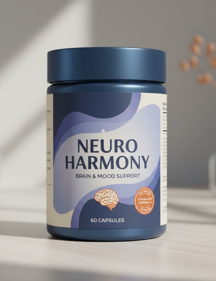 Neuro Harmony product bottle on a neutral background